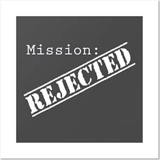 Mission: Rejected Title Splash (White) Posters and Art